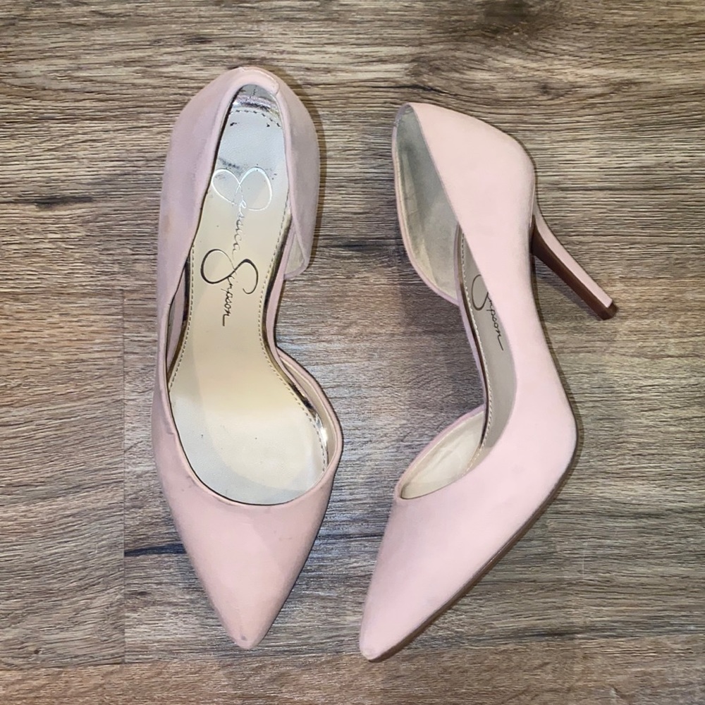 Jessica Simpson Pink Point Toe Pumps